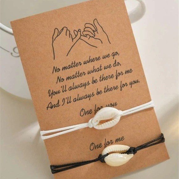 Mother Daughter & Friendship Shell Bracelet Set - Picture 1 of 3